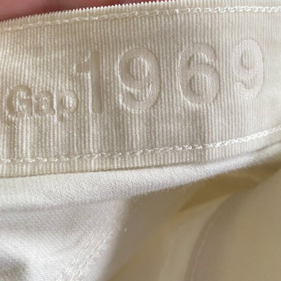 Gap 1969 Corduroy Cream color Jeans - Picture 5 of 8
